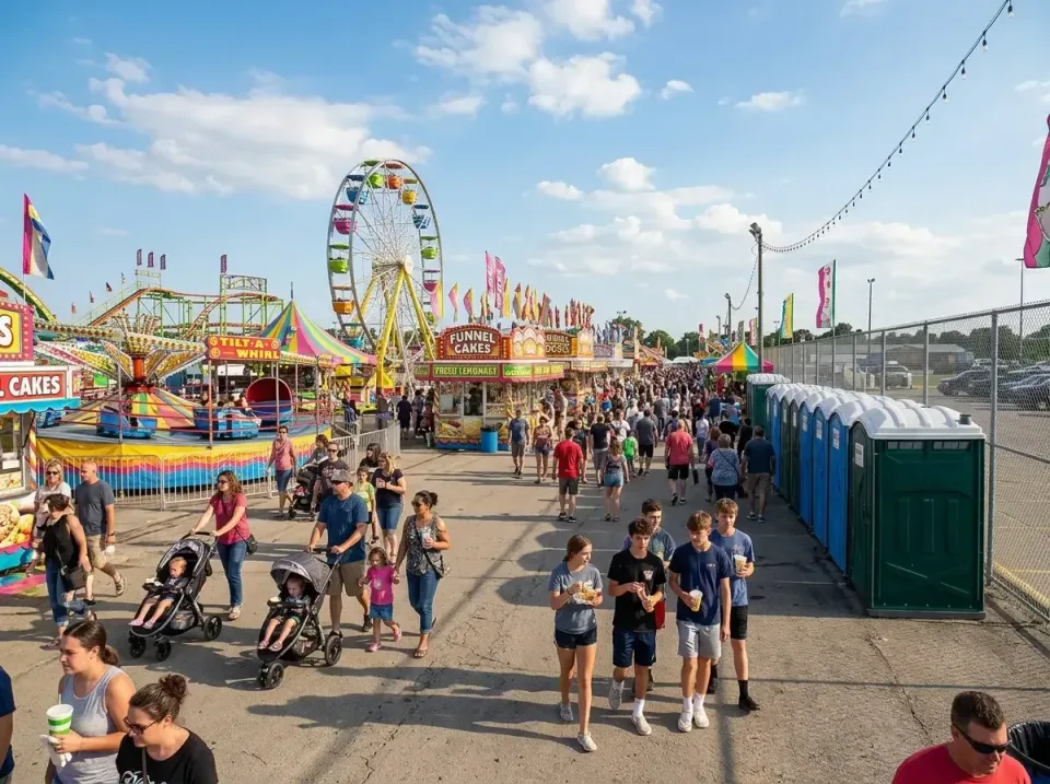 Porta Potty — State Fair — Porta Potty, Ferris Wheel, Strollers, State Fair, Porta Potty Rentals and Dumpster Rental in Huron